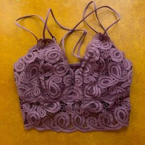 Purple bralette